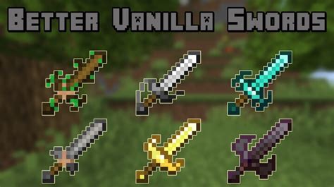 Better Vanilla Swords Minecraft Texture Pack