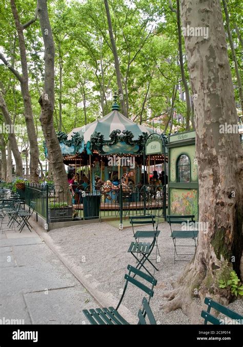 Bryant Park Carousel Stock Photo - Alamy