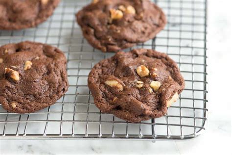 Easy Double Chocolate Walnut Cookies Recipe