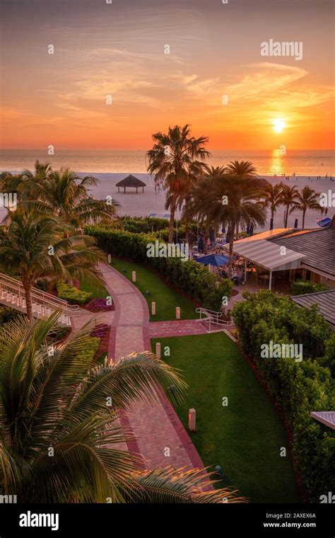 JW Marriott beachfront hotel resort in Marco Island, Florida Stock ...