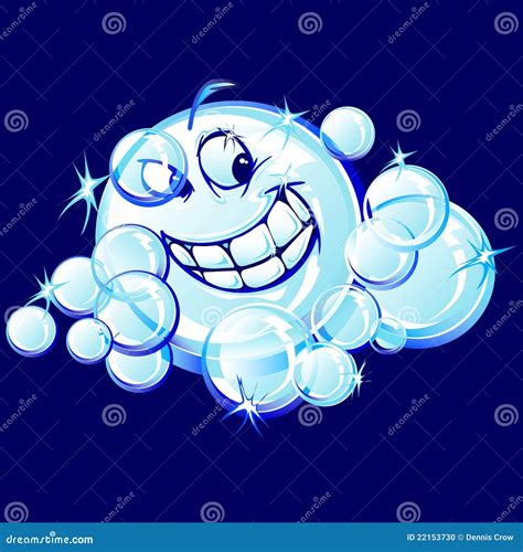 Smiling Soap Bubbles Cartoon Image Stock Photo - Image: 22153730