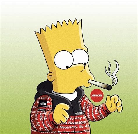 Bart Simpson Smoking SVG