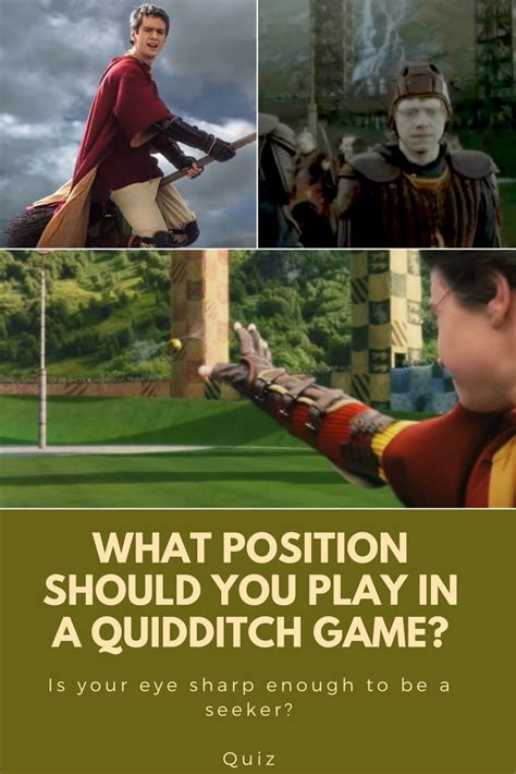 What Position Should You Play in a Quidditch Game? | Harry potter quiz ...