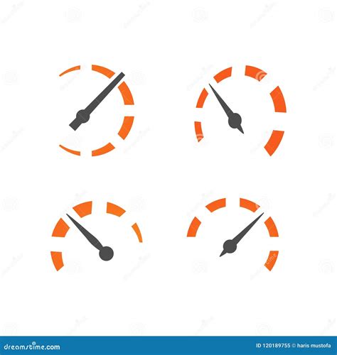 Speedometer logo icon stock vector. Illustration of auto - 120189755