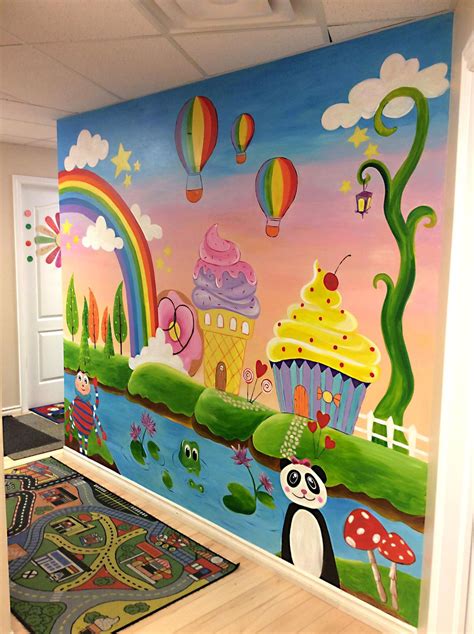 Daycare interior mural design | Interior murals, Mural design, Simple ...