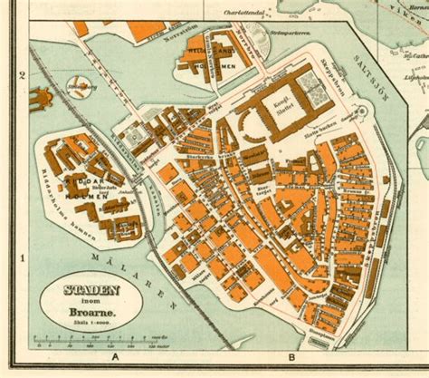 Stockholm Gamla Stan Map, 1893 by Waldin | Avenza Maps