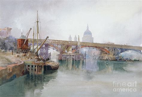 Southwark Bridge In Course Drawing by Heritage Images - Fine Art America