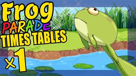 Frog Teaching Multiplication Times Tables x1 Educational Math Video for ...