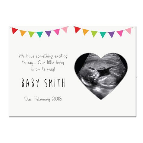 Amazon.com: PERSONALIZED Pregnancy Announcements / Unisex Baby ...