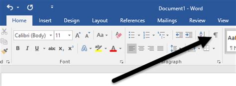 How do i turn off the paragraph symbol in microsoft word - lightningluli