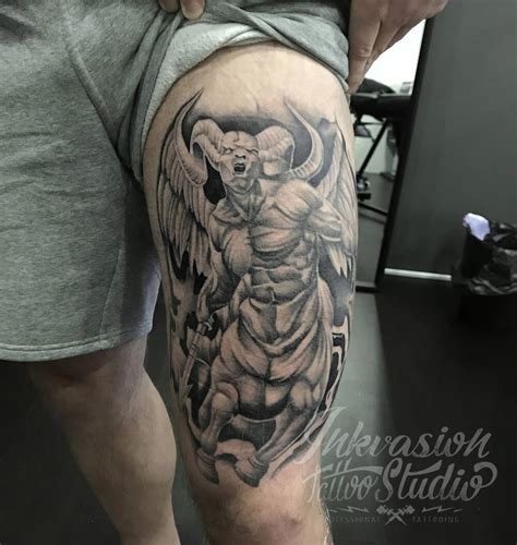 Horned Centaur Tattoo – INKVASION Tattoo Studio · SINGAPORE