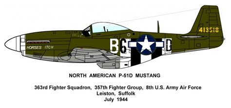 Camouflage and Markings of the North American P-51 Mustang - Camouflage ...