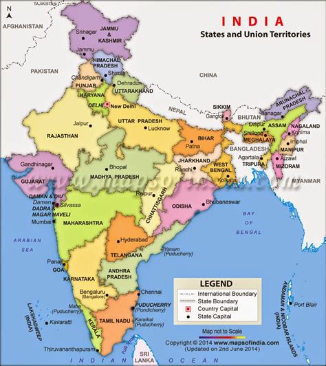 INQUISITIVE LEARNERS: MAP OF INDIA 29 STATES