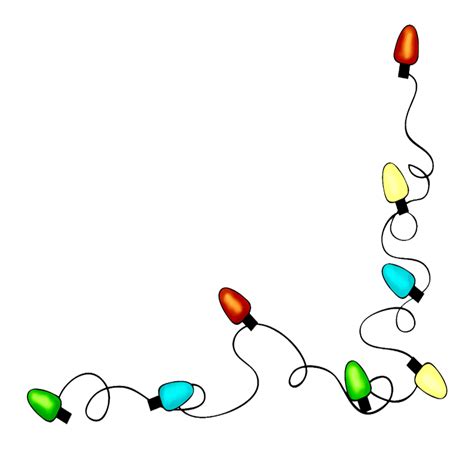 Free Christmas Lights Clipart for Your Holiday Decorations