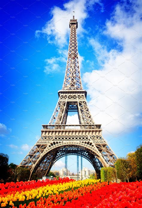 Eiffel tower close up, France | Architecture Stock Photos ~ Creative Market