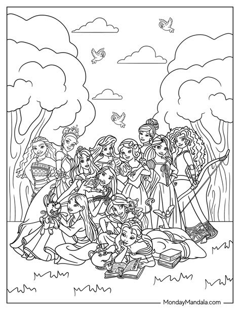 All Disney Princesses Coloring Pages Getcoloringpages – NBKomputer