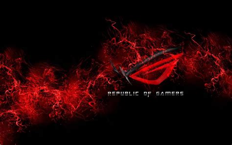 Free download Republic Of Gamers Logo Live Wallpaper DesktopHut ...