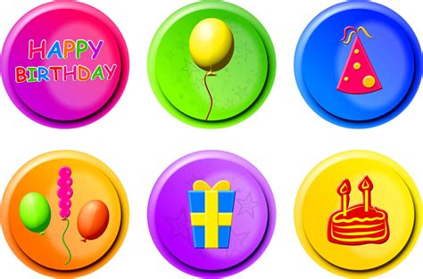 Birthday Buttons Free Stock Photo - Public Domain Pictures