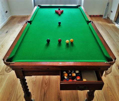 For sale very old Antique Jelks 6ft x 3ft Billiard / Snooker Table with ...