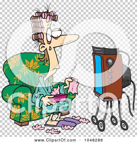 Royalty-Free (RF) Clip Art Illustration of a Cartoon Woman Watching A ...