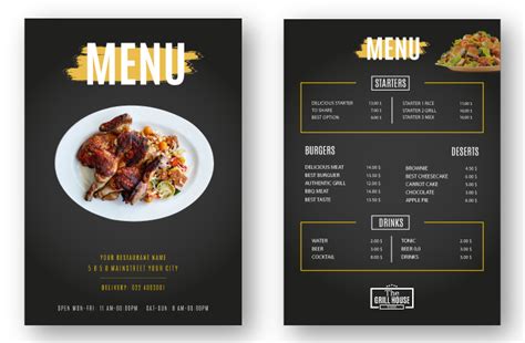 Top 9 Secrets of Restaurant Menu Design Ideas & Examples