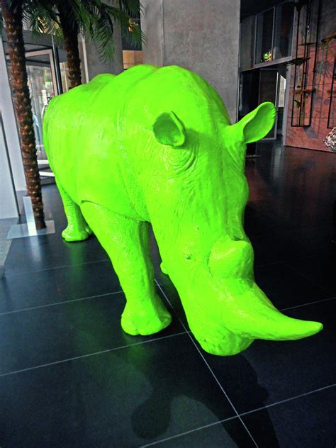 Green Rhino 1 Photograph by Ron Kandt