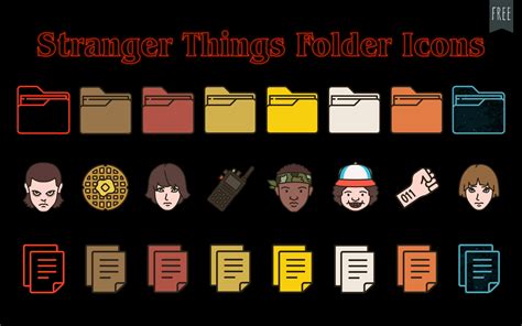 Stranger Things Folder Icons - Free Windows & Mac Folder Icons