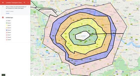 London zones scheme over Google-map https://bit.ly/34wPVjl. This helps ...