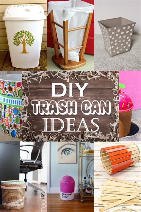 20 DIY Trash Can Ideas - DIYnCrafty