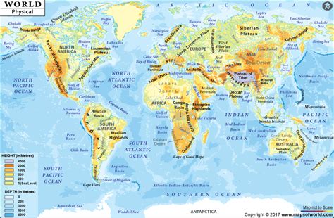 Print Images | World geography map, Geography map, World geography