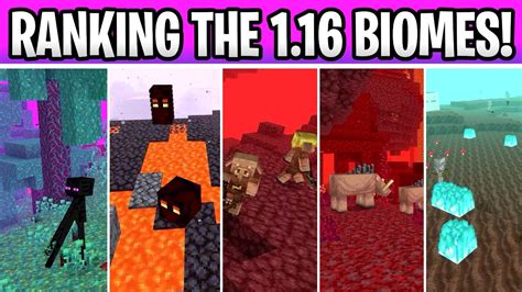 Minecraft 1.16 Ranking The Nether Update Biomes! Review & Showcase ...