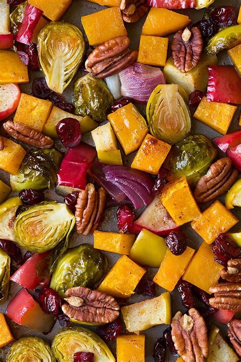 Autumn Roasted Veggies with Apples and Pecans - Cooking Classy