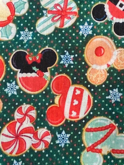 Disney Fabric Disney Christmas Fabric Gingerbread Fabric - Etsy