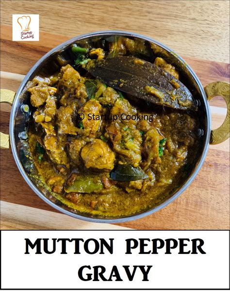 Mutton Pepper gravy Recipe | Mutton Pepper Masala Gravy | Startup Cooking