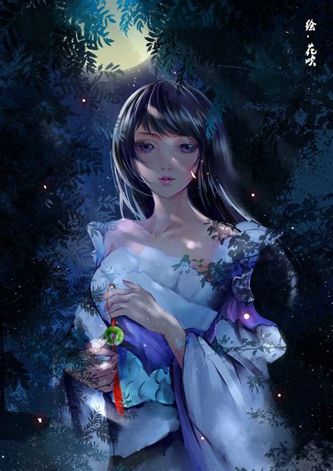 moonlight | Anime fantasy, Anime, Anime art