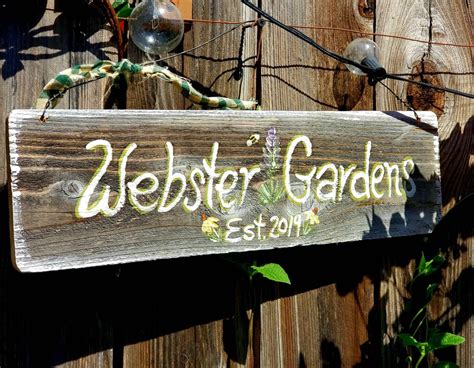 22 Outdoor Personalized Garden Signs Ideas To Try This Year | SharonSable