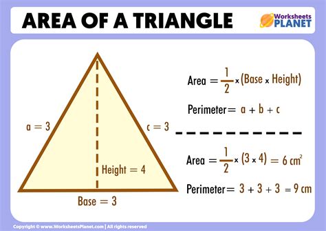 Area of a Triangle (Formula + Example)