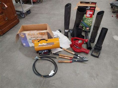 All Pro Propane Heater and Yard Tools - W. Yoder Auction