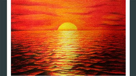 How To Draw A Sunrise With Colored Pencils Easy : Learn how to draw a ...