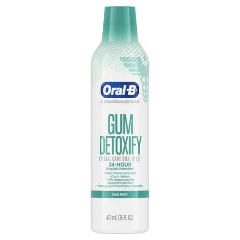 Oral-B Gum Detoxify Mouthwash Special Care Oral Rinse, 16 fl oz ...