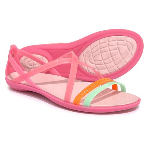 Crocs™ Isabella Cutout Strappy Sandals (for Women) in Pink - Lyst