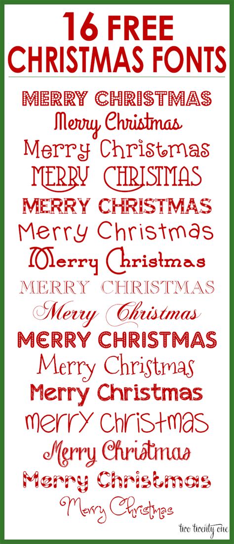 11 Merry Christmas Font Free Download Images - Merry Christmas Font ...