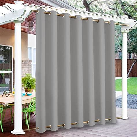 Pergola Curtains Outdoor Waterproof W100xL84,Rosnek Porch Curtains ...