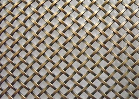 Architectual Decorative Wire Mesh Fence Panels , Stainless Steel Woven ...