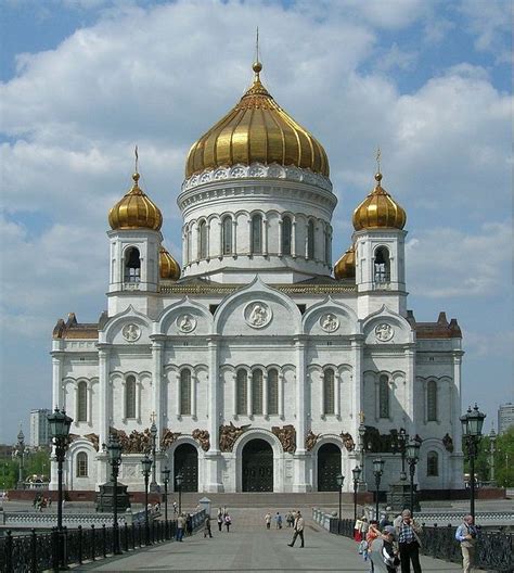 Cathedral of Christ the Saviour over Moscow River. Moscow | Church ...