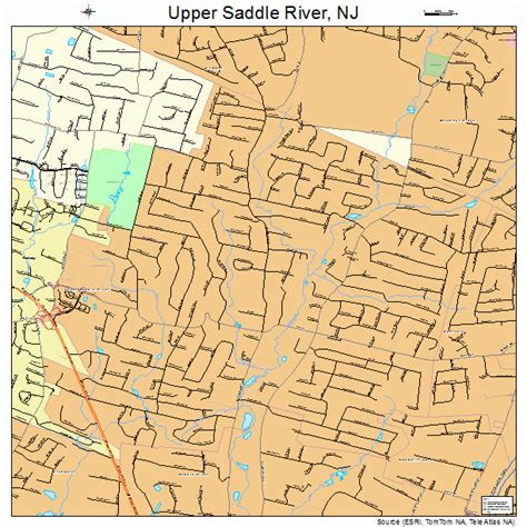 Upper Saddle River New Jersey Street Map 3475140