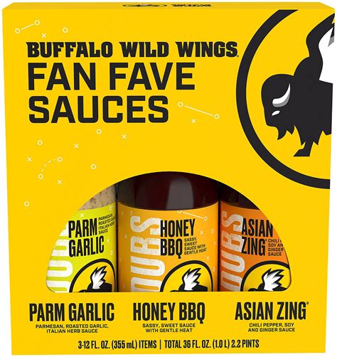 Buffalo Wild Wings Variety Sauces, 12 fl oz, 3 Pack - Walmart.com