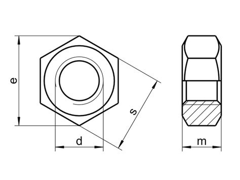 Hex Nut Size Chart