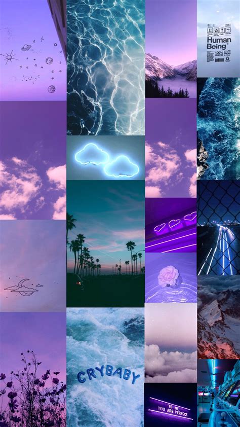 10 Best wallpaper aesthetic purple and blue You Can Save It Without A ...