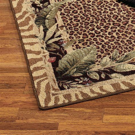 Jungle Safari Animal Print Area Rugs